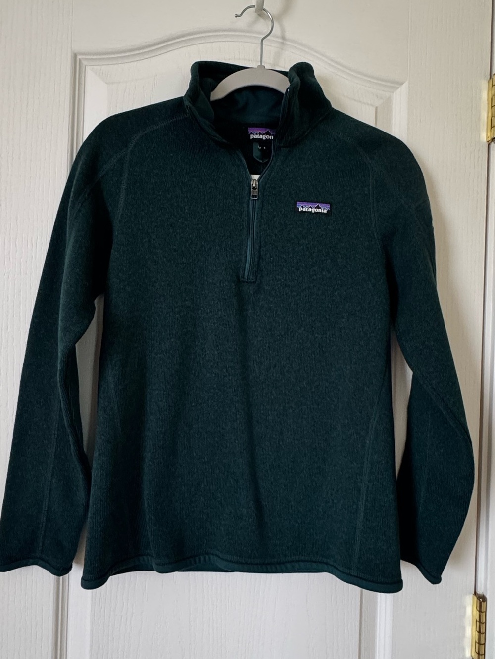 Patagonia Better Sweater 1/4 Zip Fleece Pullover Small Green Recycled Polyester